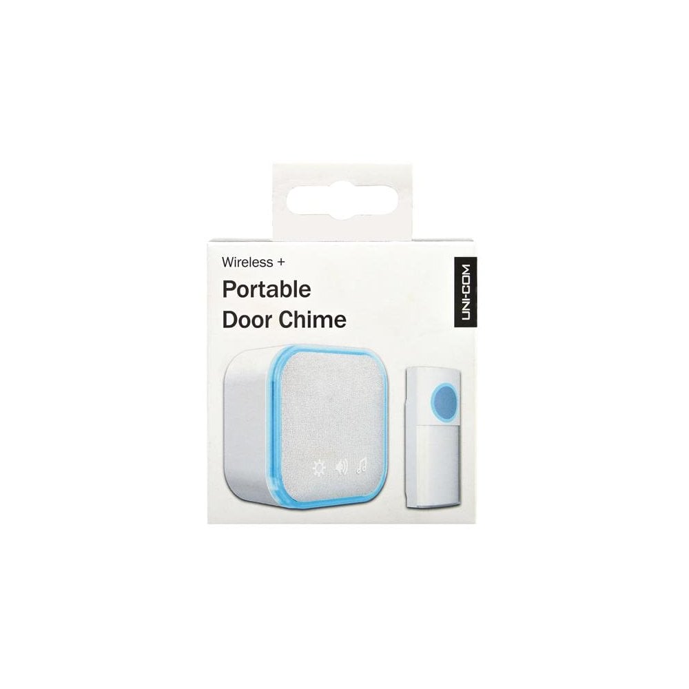 Uni-Com Portable Door Chime, White