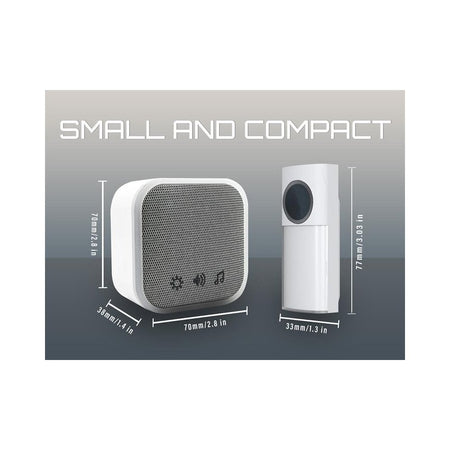 Uni-Com Plug-in Door Chime, White