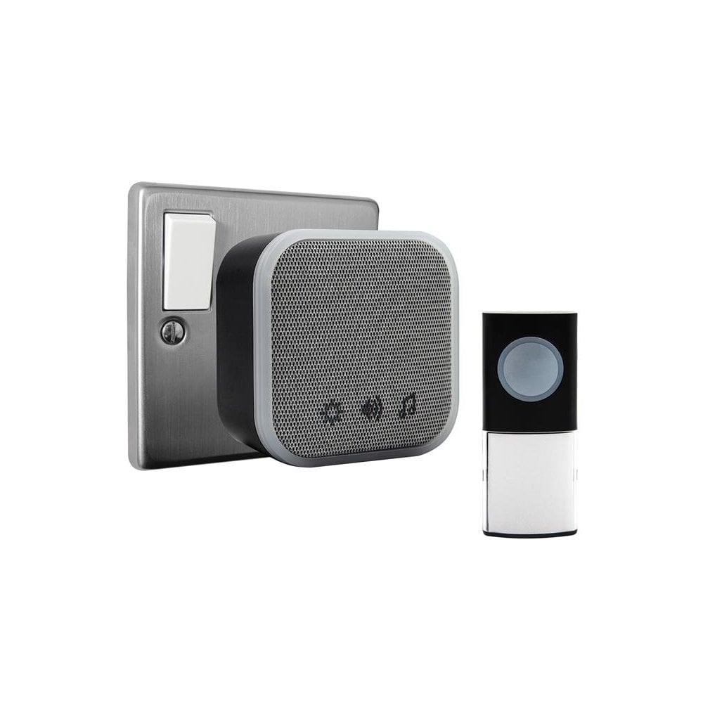 Uni-Com Plug-in Door Chime, Black