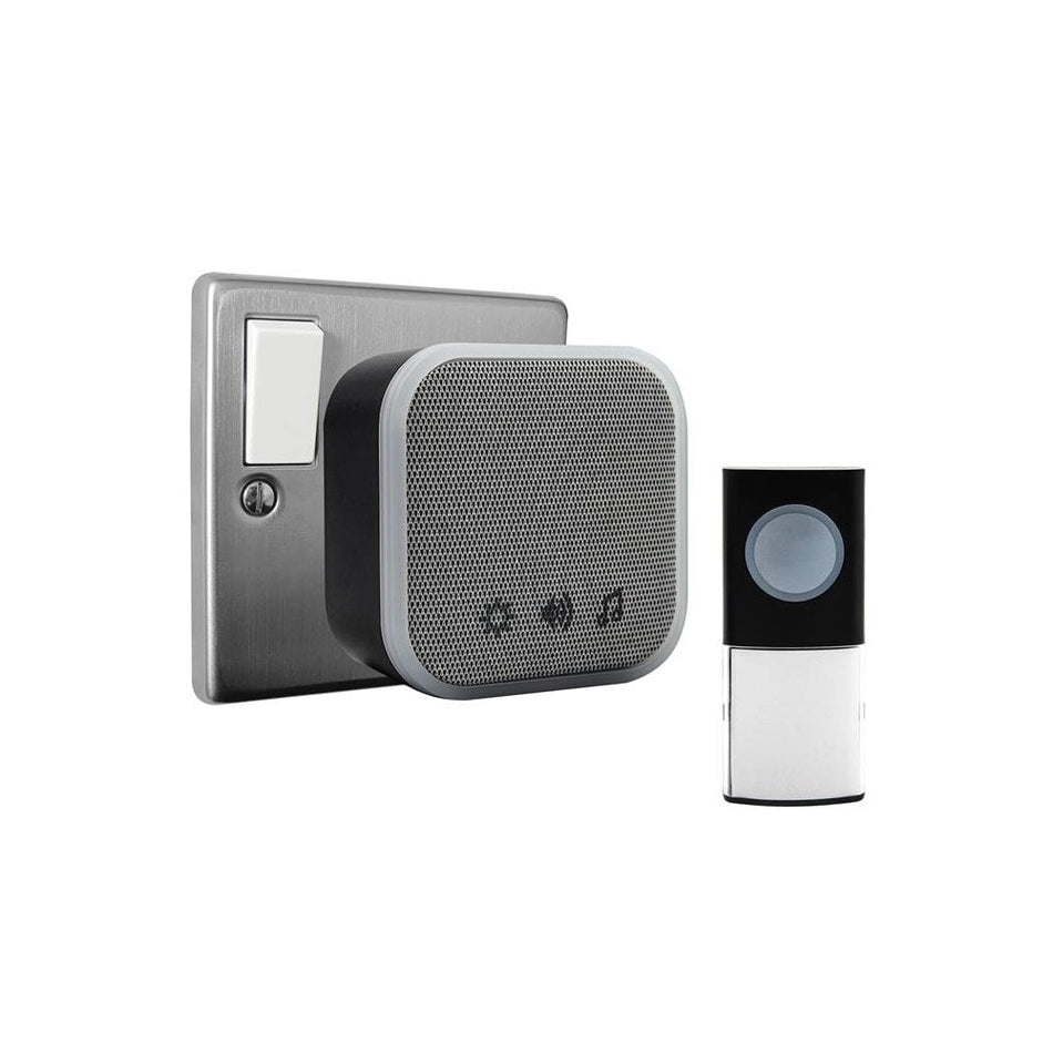 Uni-Com Plug-in Door Chime, Black