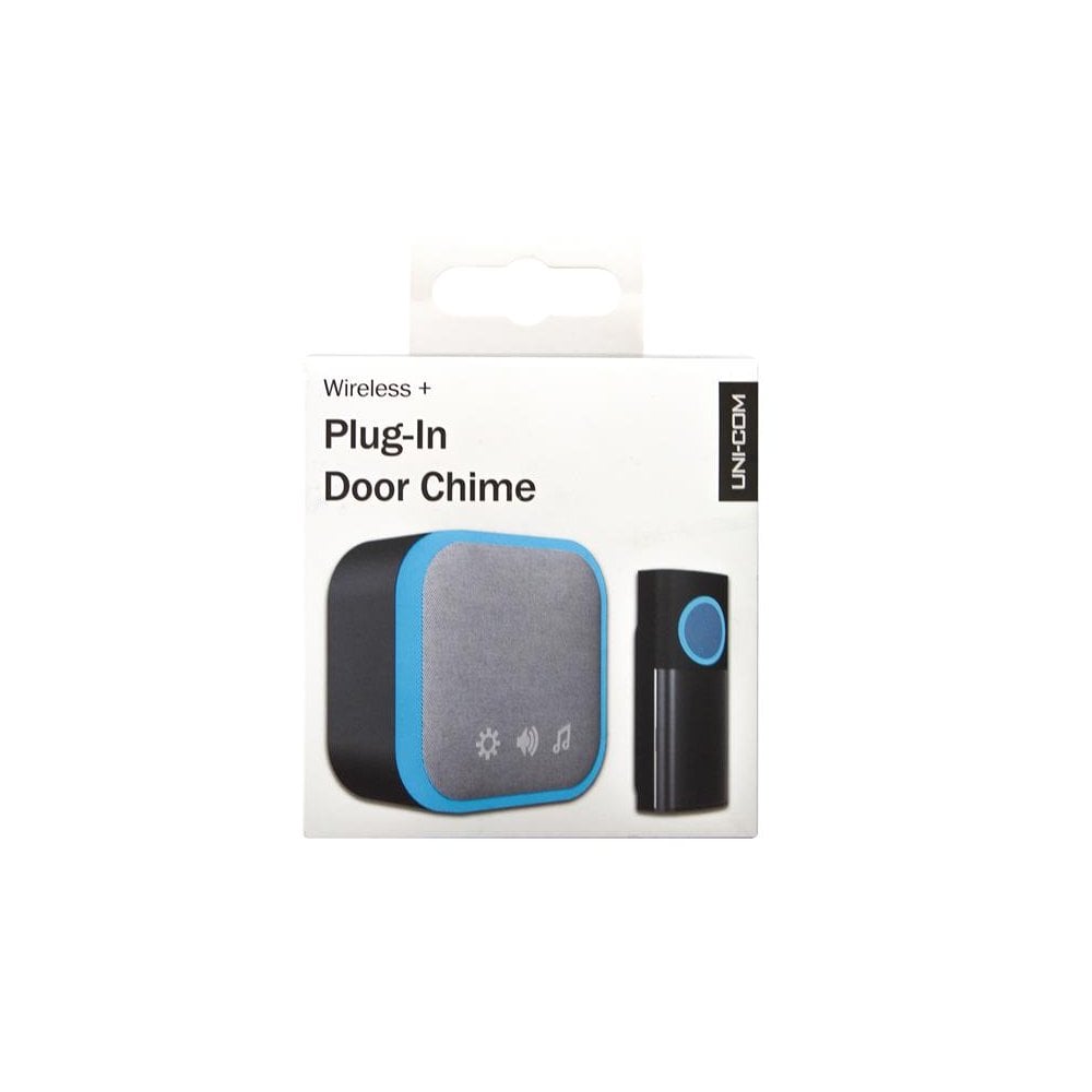 Uni-Com Plug-in Door Chime, Black