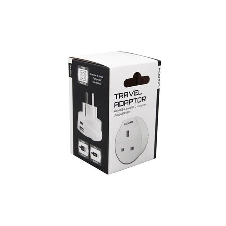 Uni-Com Travel Socket with USB Charger