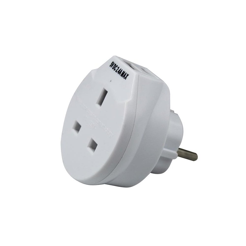 Uni-Com Travel Socket with USB Charger