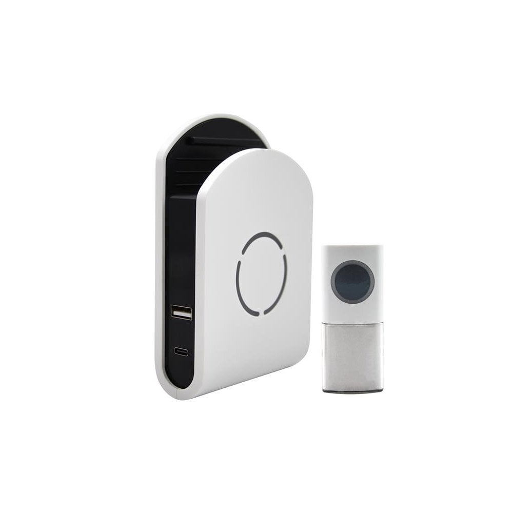 Uni-Com Plug-in Door Chime with USB Charger