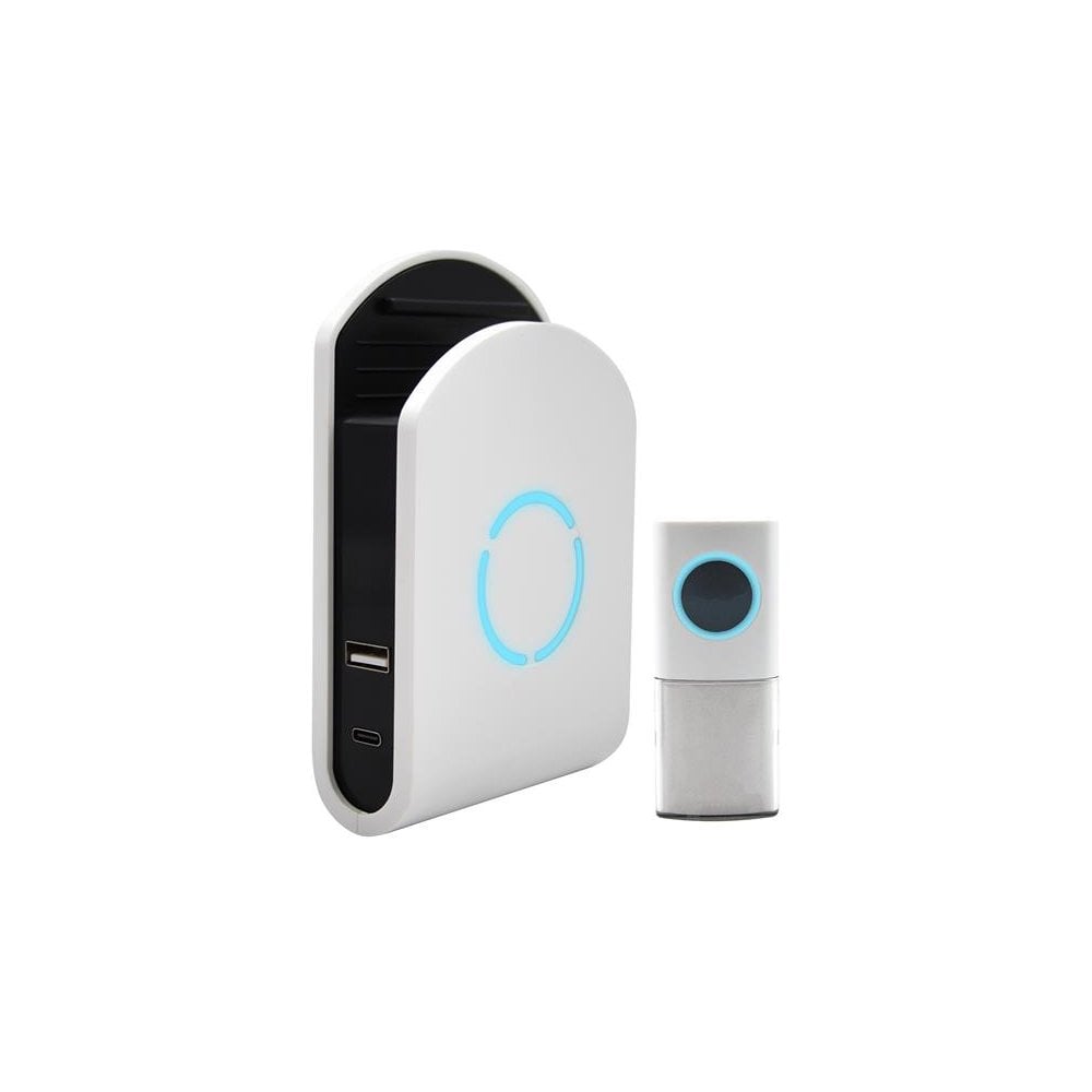 Uni-Com Plug-in Door Chime with USB Charger