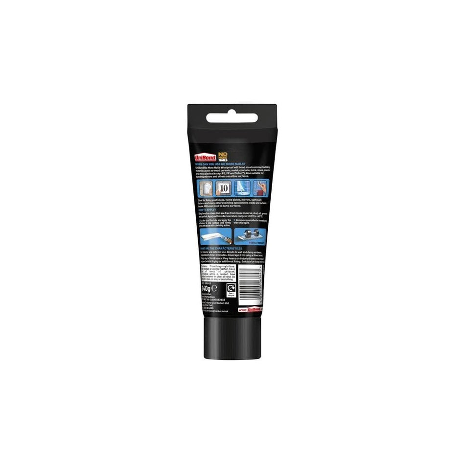 UniBond No More Nails Waterproof Grab Adhesive Tube 340g