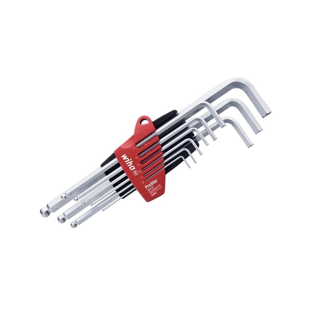 Wiha ProStar Hex Ball End L-key Set, 9 Piece
