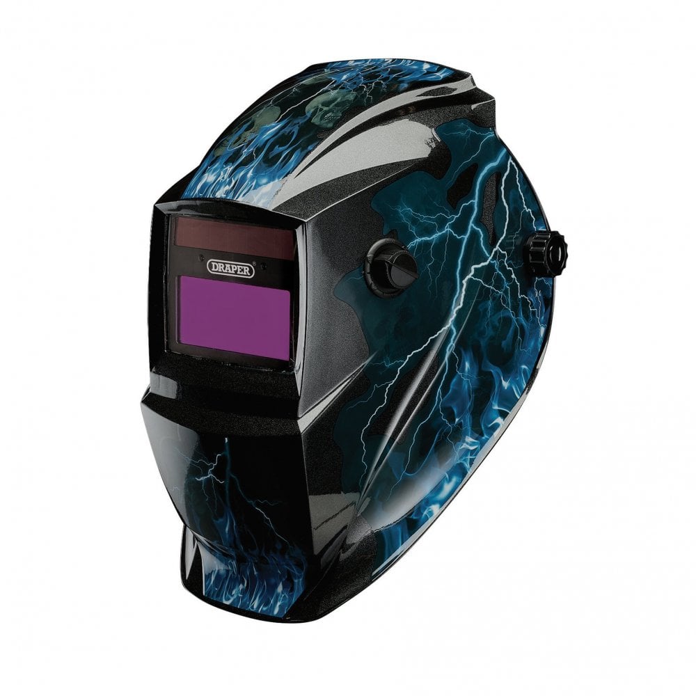Auto-Darkening Welding Helmet, Blue Skull : Model No. WHVS-BS