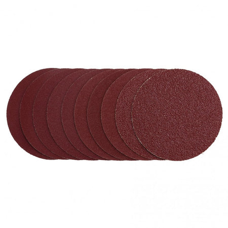 Sanding Discs, 125mm, Hook & Loop, Assorted Grit - 40G, 80G, 120G, 240G (Pack of 10) : Model No. SDHL125