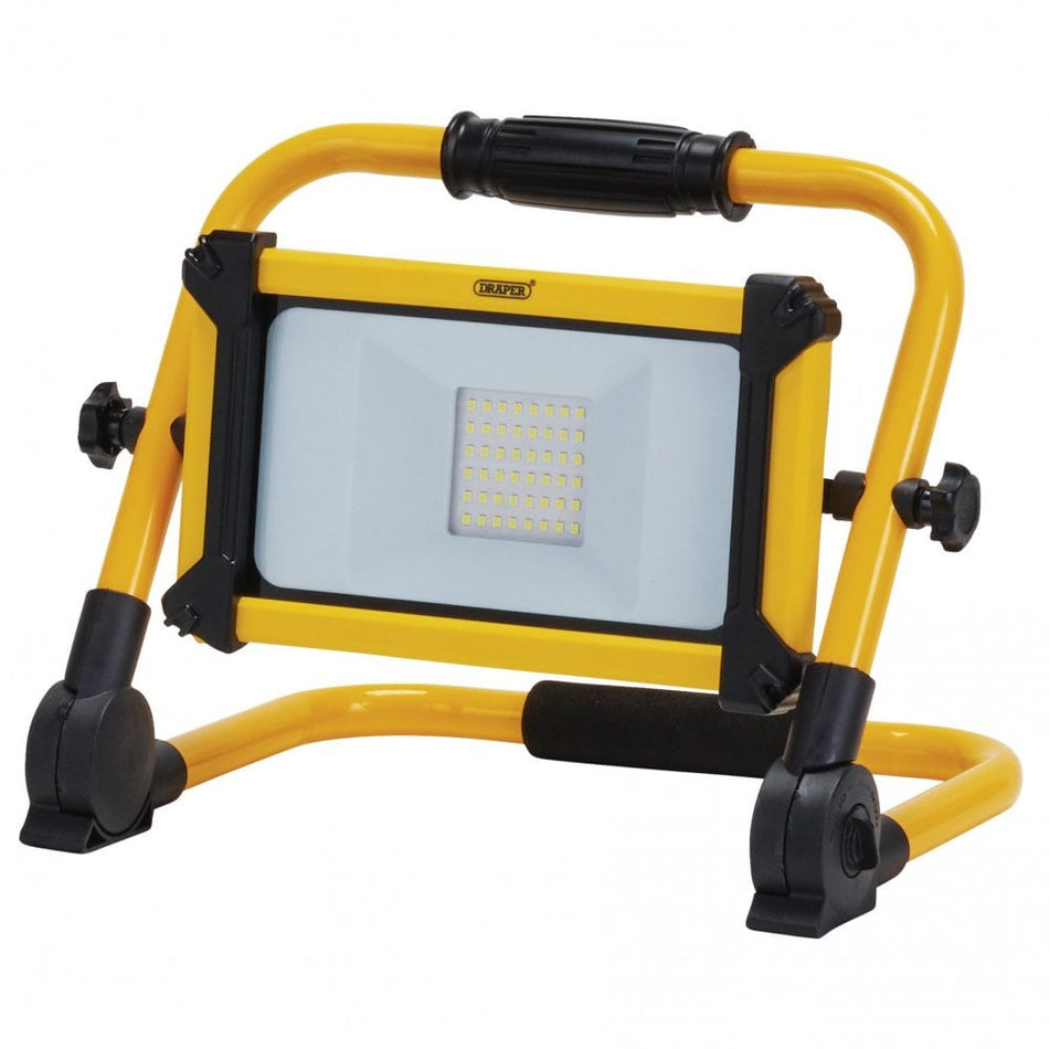 230V Rechargeable Folding Site Light, 10W, 1100 Lumens : Model No. RC/FSL/10W