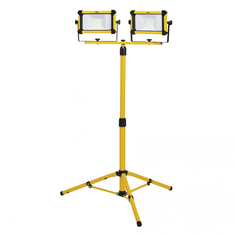 110V SMD LED Tripod Site Light, 2 x 20W, 4400 Lumens : Model No. 110V/TSL/20WT