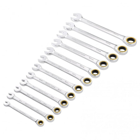 Draper Expert HI-TORQ Metric Ratchet Combination Spanner Set (12 Piece) : Model No. 8241MM/12