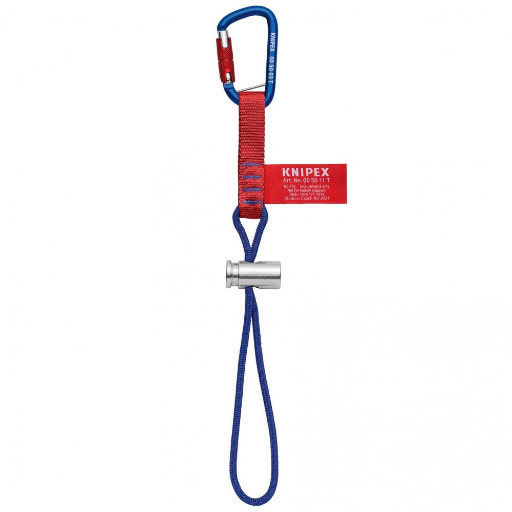 KNIPEX 00 50 13 T BK Adapter Straps with fixated carabiner : Model No. 00 50 13 T BK