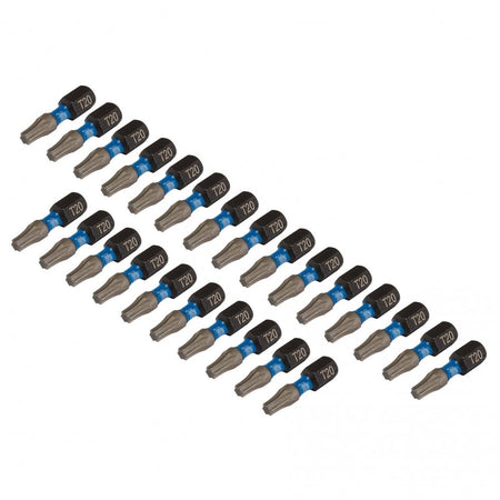 Draper Expert TX-STAR Impact Screwdriver Bits, T20 x 25mm, 1/4" Hex (Pack of 25) : Model No. IMBH/TX25/25
