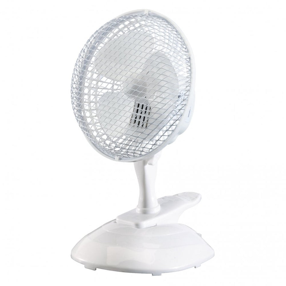 230V Clip-On Desk Fan, 6"/150mm, 15W : Model No. FAN1B