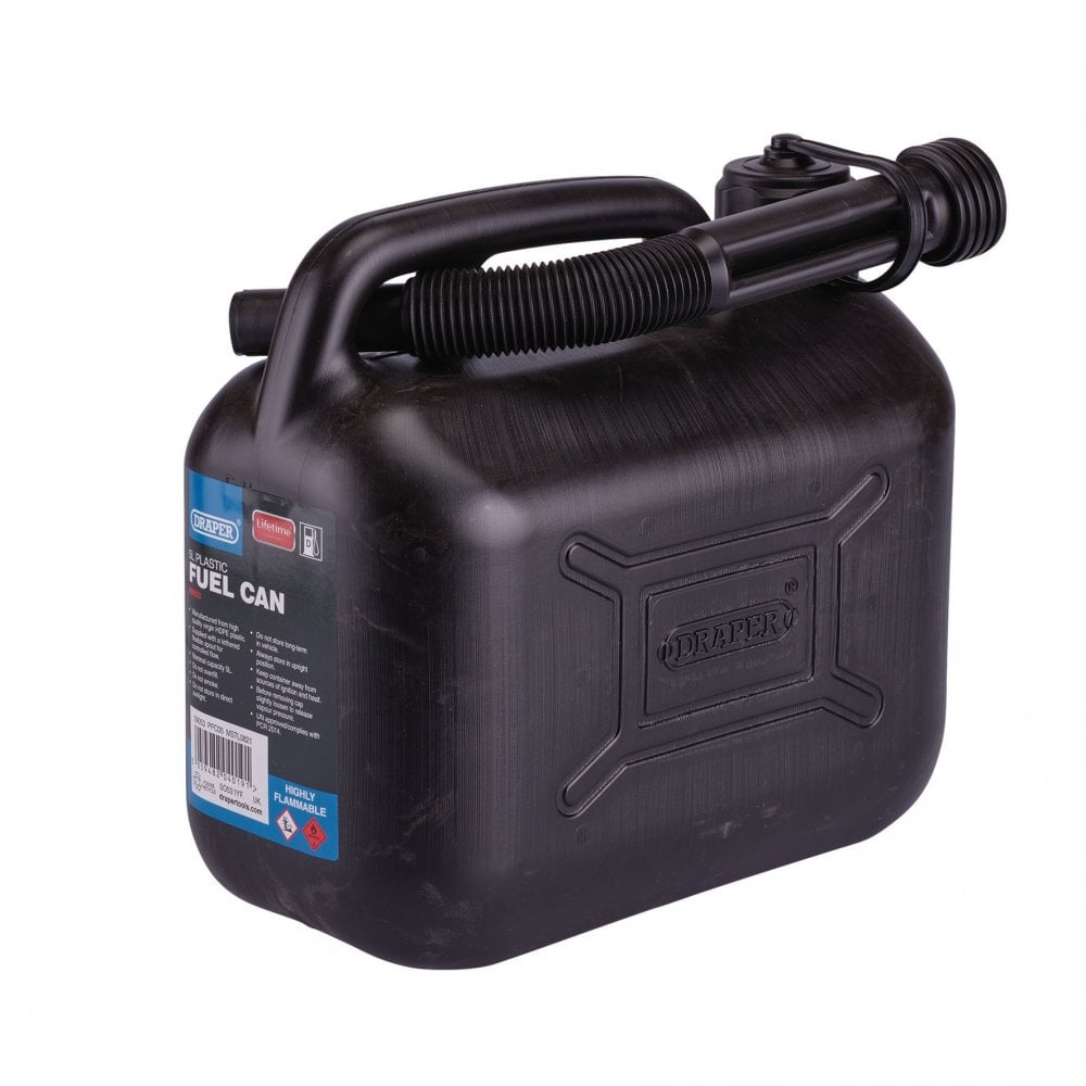 Plastic Fuel Can, 5L, Black : Model No. PFC05