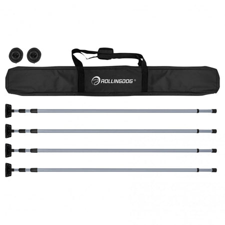 ROLLINGDOG Dust Barrier Poles, 1.4-3.3m (7 Piece) : Model No. 40085