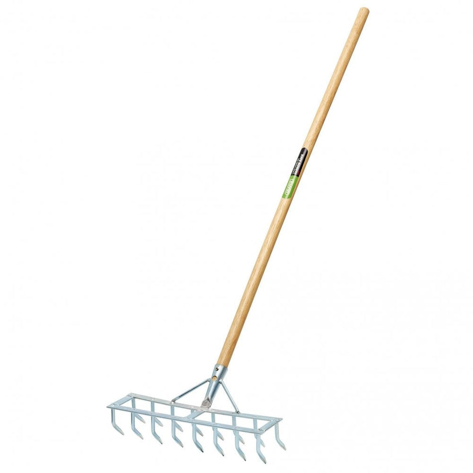 Long Handled Steel Harrow Rake and Scarifier : Model No. GHR