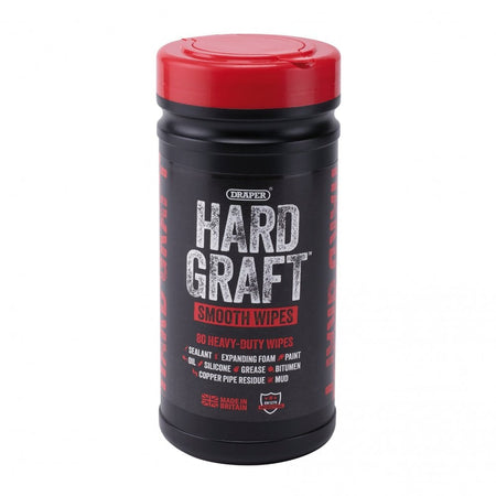 Draper Hard Graft Multipurpose Smooth Wipes (Tub of 80) : Model No. HGW-SM80