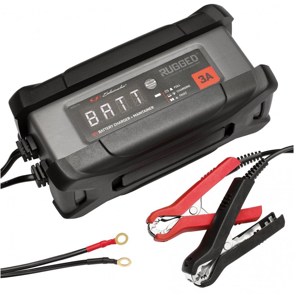Schumacher SPX458 Rugged 12V Battery Charger and Maintainer, 3A : Model No. SPX458
