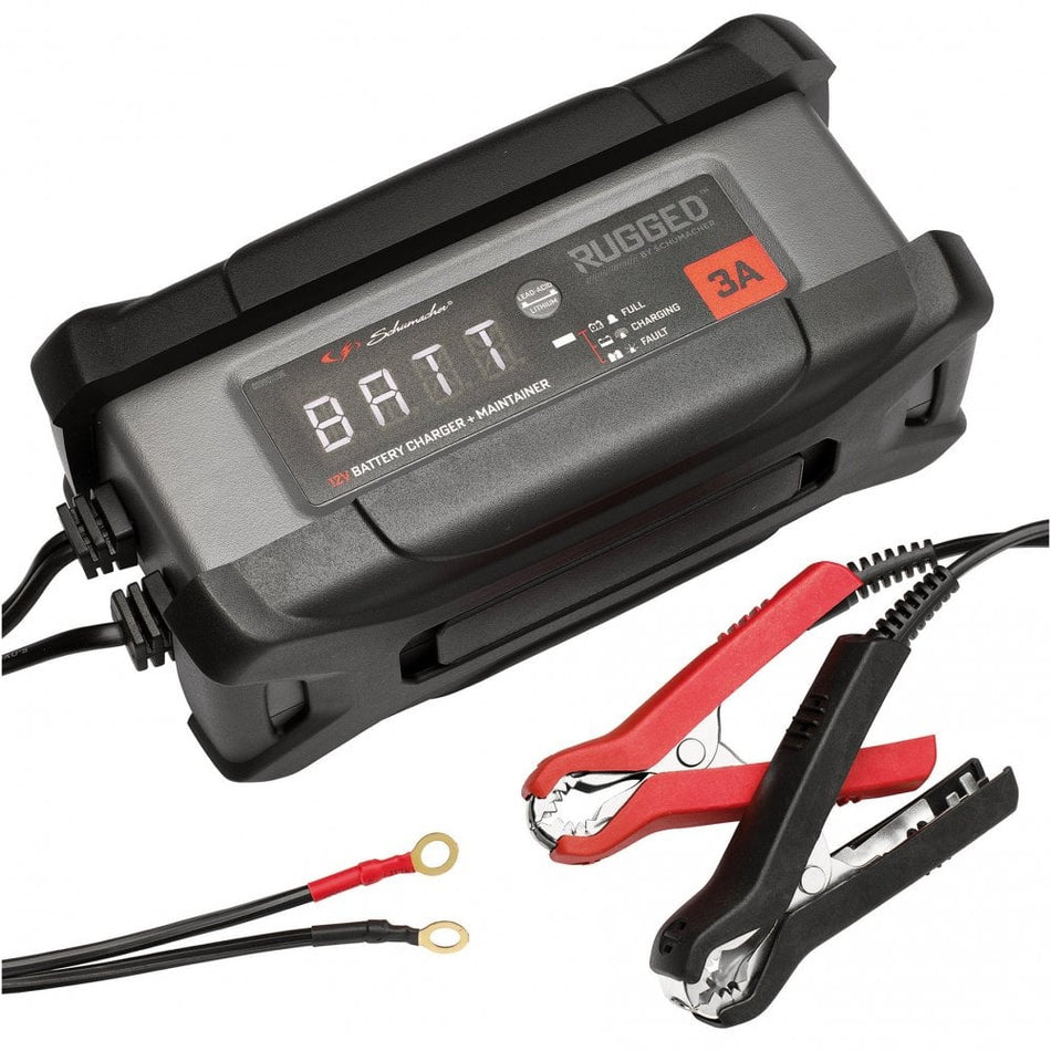 Schumacher SPX458 Rugged 12V Battery Charger and Maintainer, 3A : Model No. SPX458