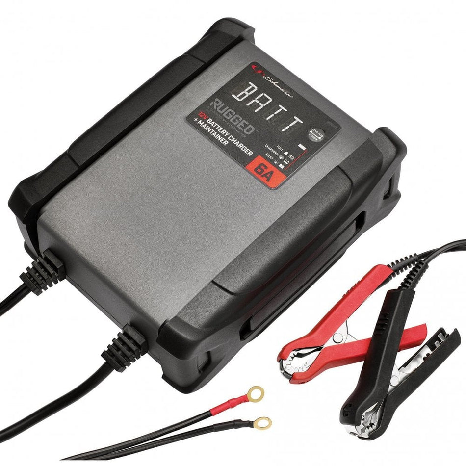 Schumacher SPX459 Rugged 12V Battery Charger and Maintainer, 6A : Model No. SPX459
