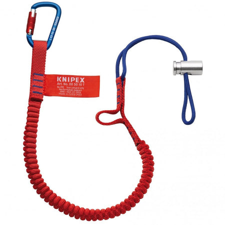 KNIPEX 00 50 12 T BK Lanyard with fixated carabiner : Model No. 00 50 12 T BK
