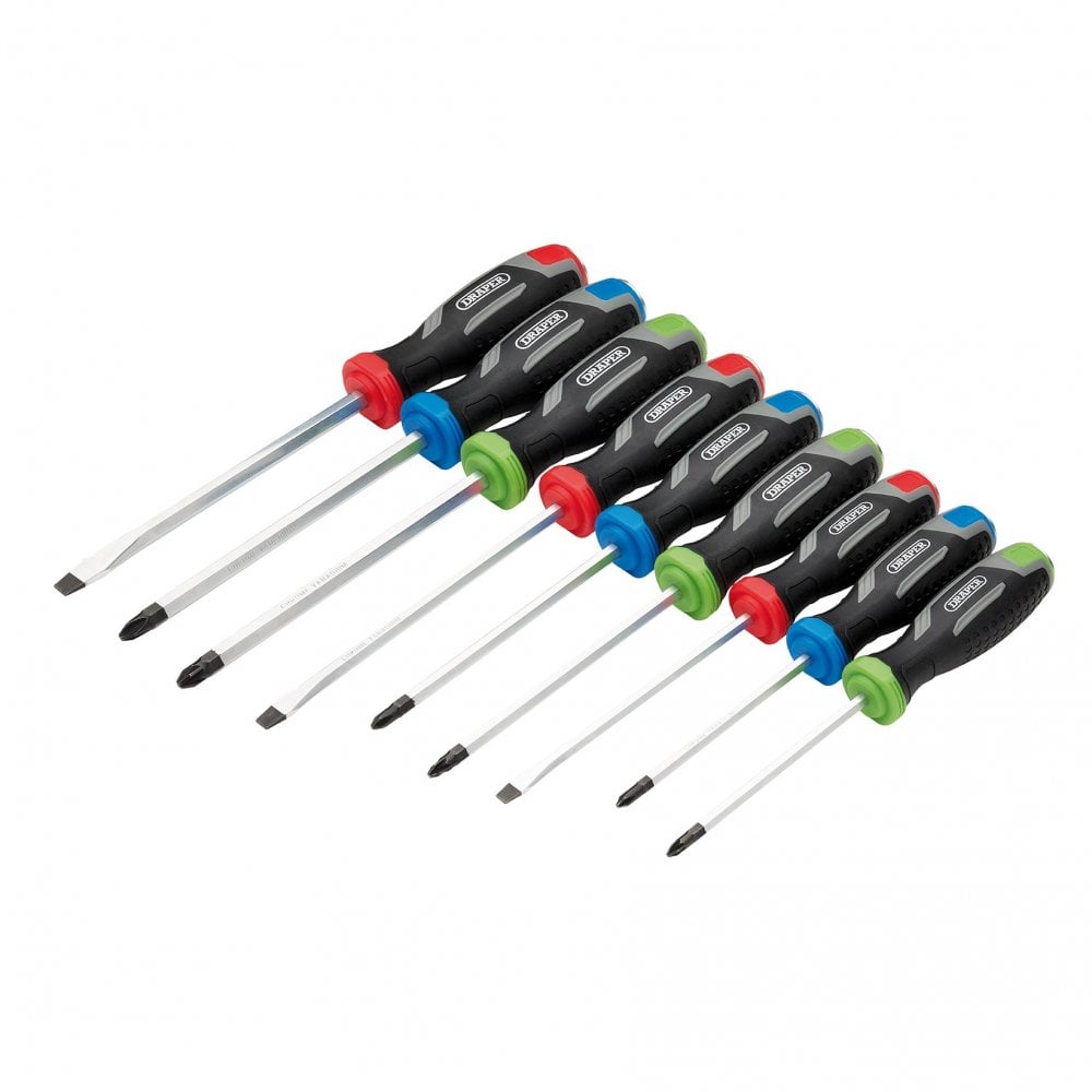 Pound Thru Soft Grip Screwdriver Set (9 Piece) : Model No. 210/S2
