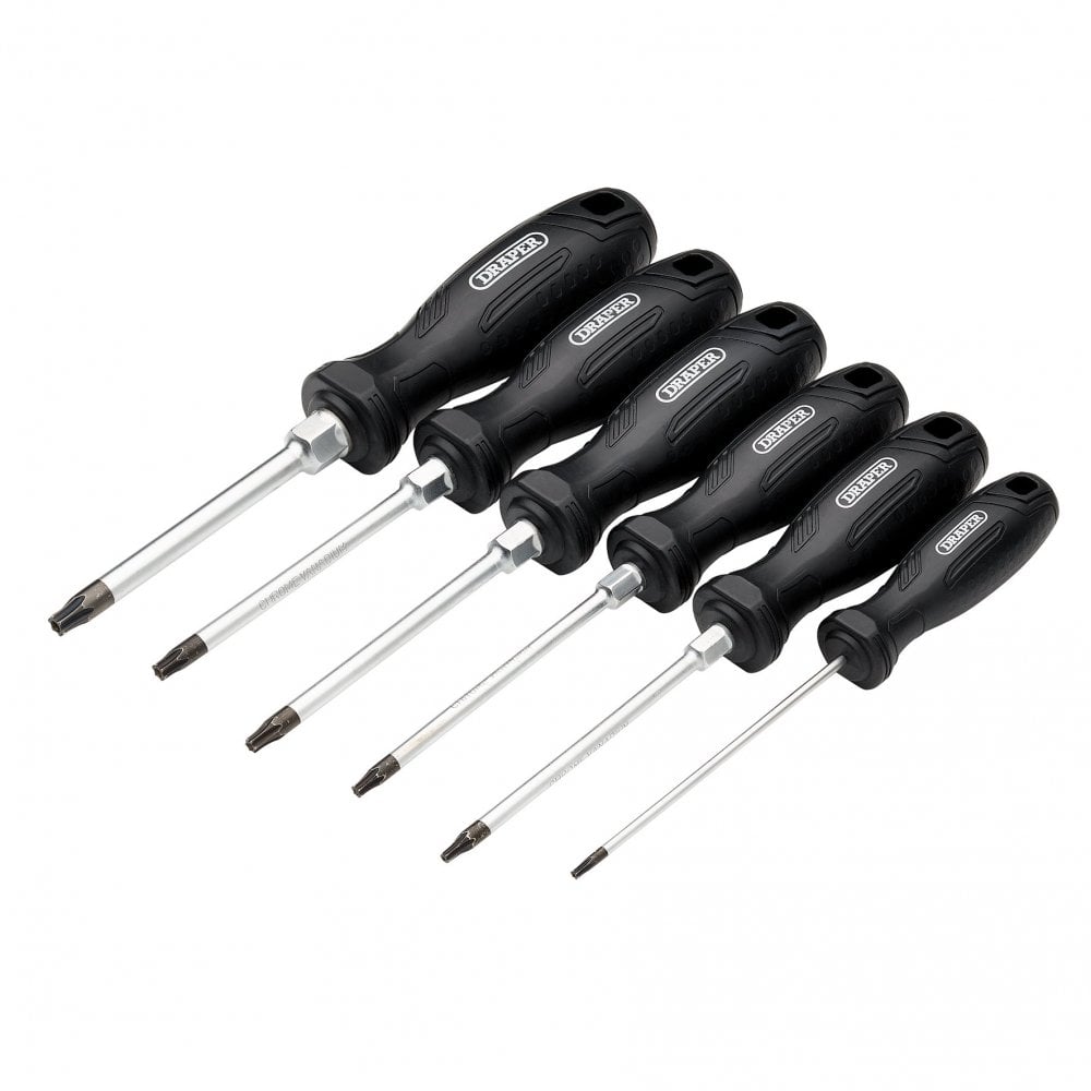 Draper TX-STAR Tamperproof Hard Grip Screwdriver Set (6 Piece) : Model No. 220/S4