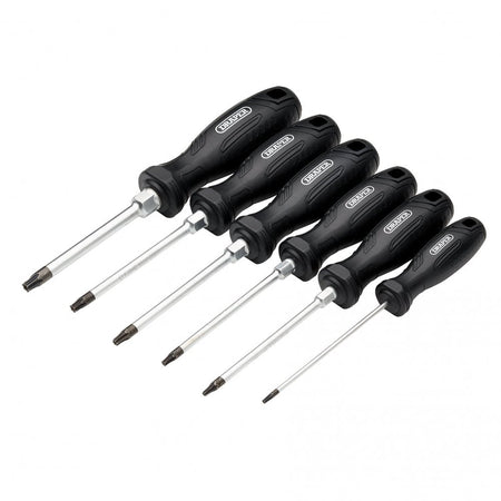 Draper TX-STAR Tamperproof Hard Grip Screwdriver Set (6 Piece) : Model No. 220/S4