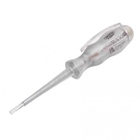 Draper Expert VDE Mains Tester Screwdriver, 105-250V AC, 140mm : Model No. VDEMT-140