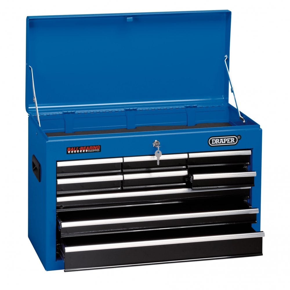 Tool Chest, 9 Drawer, 26", Blue : Model No. TC9DA