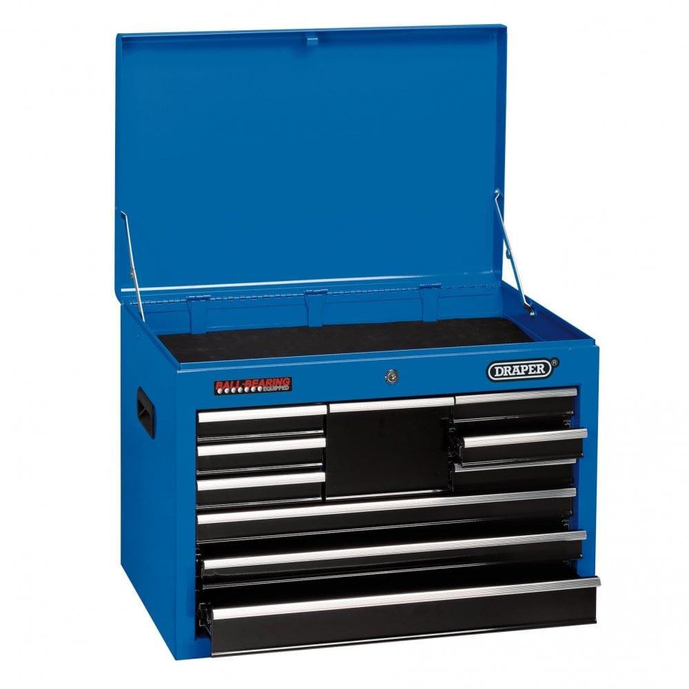 Tool Chest, 10 Drawer, 26", Blue : Model No. TC10D