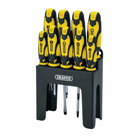 Soft Grip Screwdriver Set, Yellow (9 Piece) : Model No. 864/9/Y