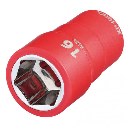 XP1000 VDE Socket, 3/8" Sq. Dr., 16mm : Model No. XP1000-3/8-SOC