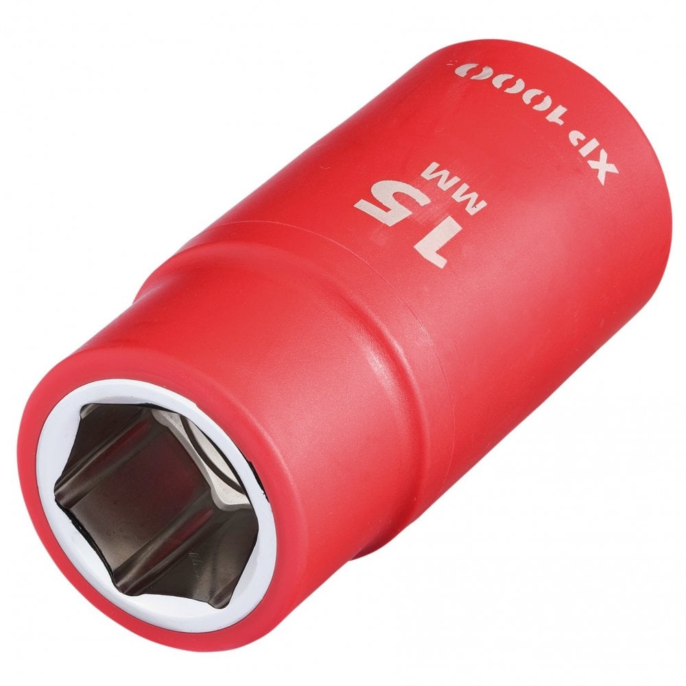 XP1000 VDE Socket, 1/2" Sq. Dr., 15mm : Model No. XP1000-1/2-SOC
