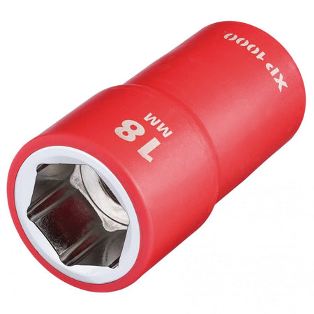 XP1000 VDE Socket, 1/2" Sq. Dr., 18mm : Model No. XP1000-1/2-SOC