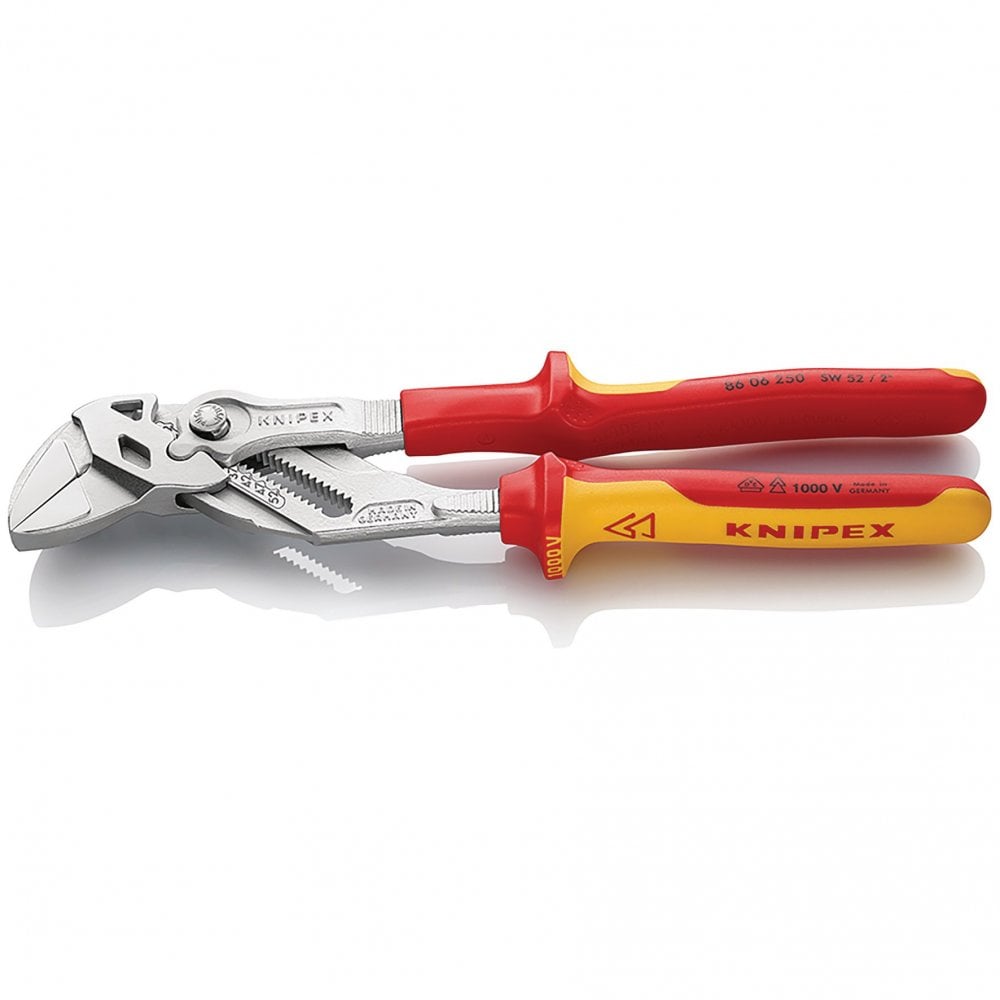 KNIPEX 86 06 250 SB VDE Pliers Wrench, 250mm : Model No. 86 06 250 SB