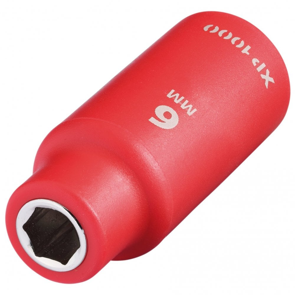 XP1000 VDE Socket, 1/4" Sq. Dr., 6mm : Model No. XP1000-1/4-SOC