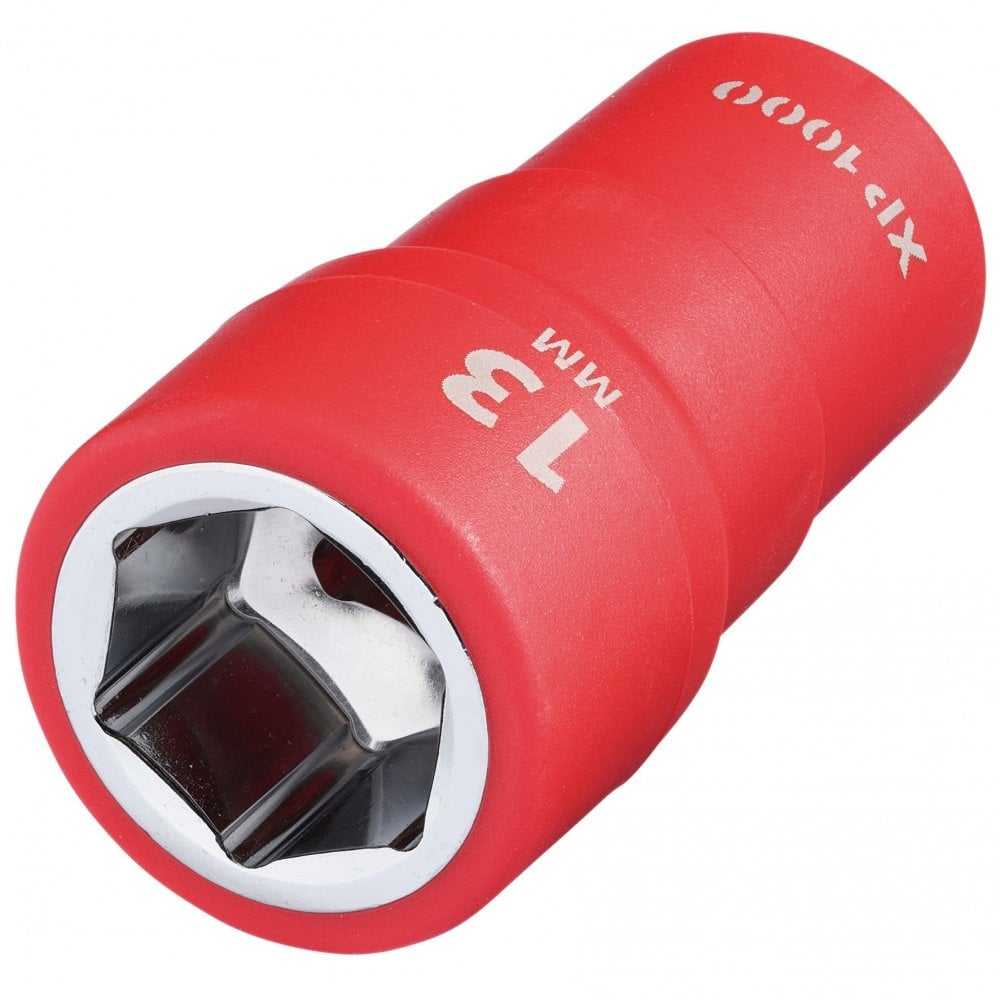 XP1000 VDE Socket, 1/4" Sq. Dr., 13mm : Model No. XP1000-1/4-SOC