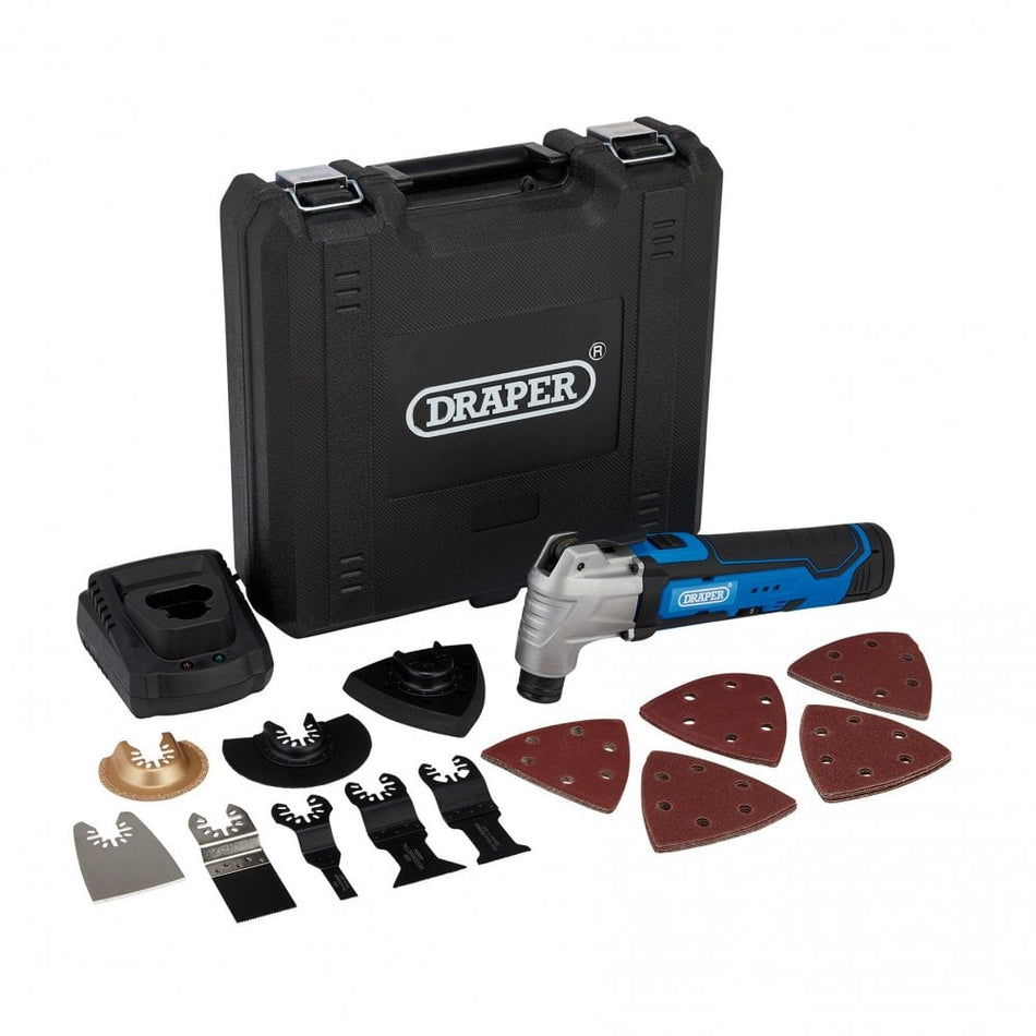 12V Oscillating Multi-Tool (33 Piece), 1 x Battery, 1.5Ah, 1 x Fast Charger : Model No. OMT-33-12D