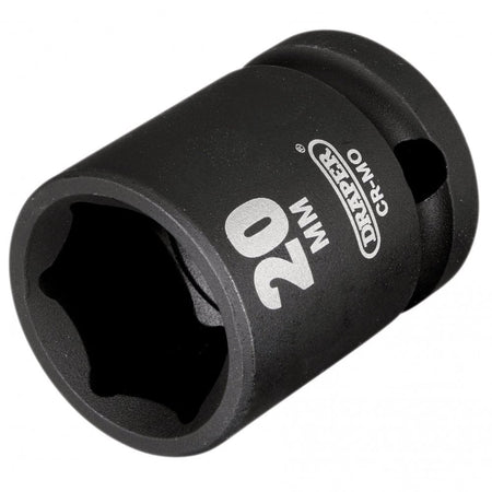 Draper Hi-TORQ Impact Socket, 1/2" Sq. Dr., 20mm : Model No. 410MM