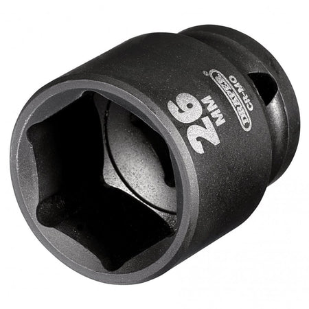 Draper Hi-TORQ Impact Socket, 1/2" Sq. Dr., 26mm : Model No. 410MM