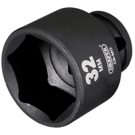 Draper Hi-TORQ Impact Socket, 1/2" Sq. Dr., 32mm : Model No. 410MM