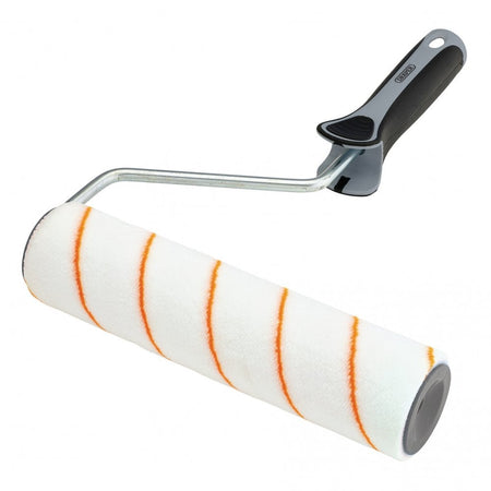Short Pile Polyester Paint Roller with Soft Grip Handle, 9"/230mm : Model No. ROLL-9PS