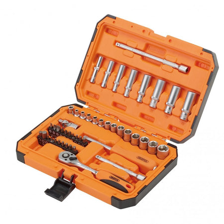 HI-TORQ 6 Point Socket Set, 1/4" (47 Piece) : Model No. BD47M-O