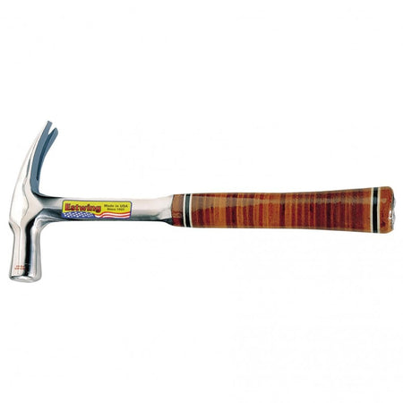 Estwing E24S Straight Claw English Pattern Hammer with Leather Grip, 24oz/672g : Model No. E24S