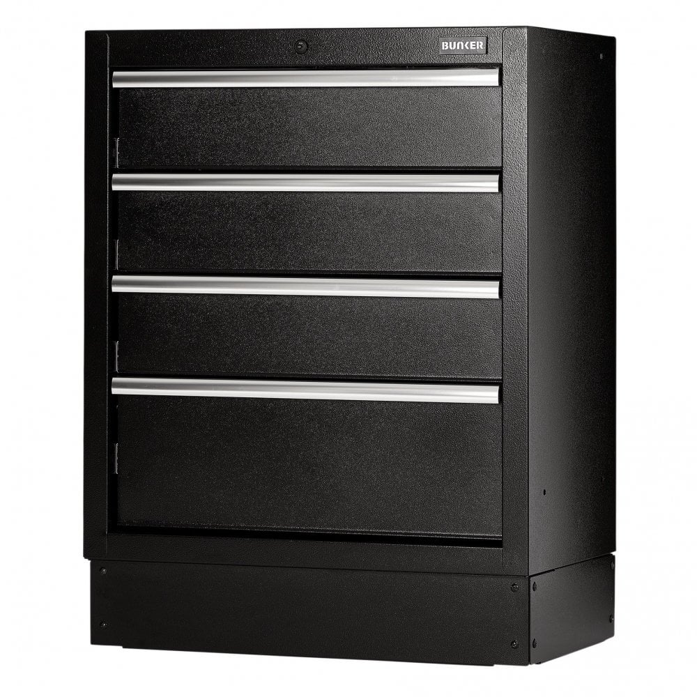 BUNKER Modular Floor Cabinet, 4 Drawer, 680mm : Model No. MS400-4BU