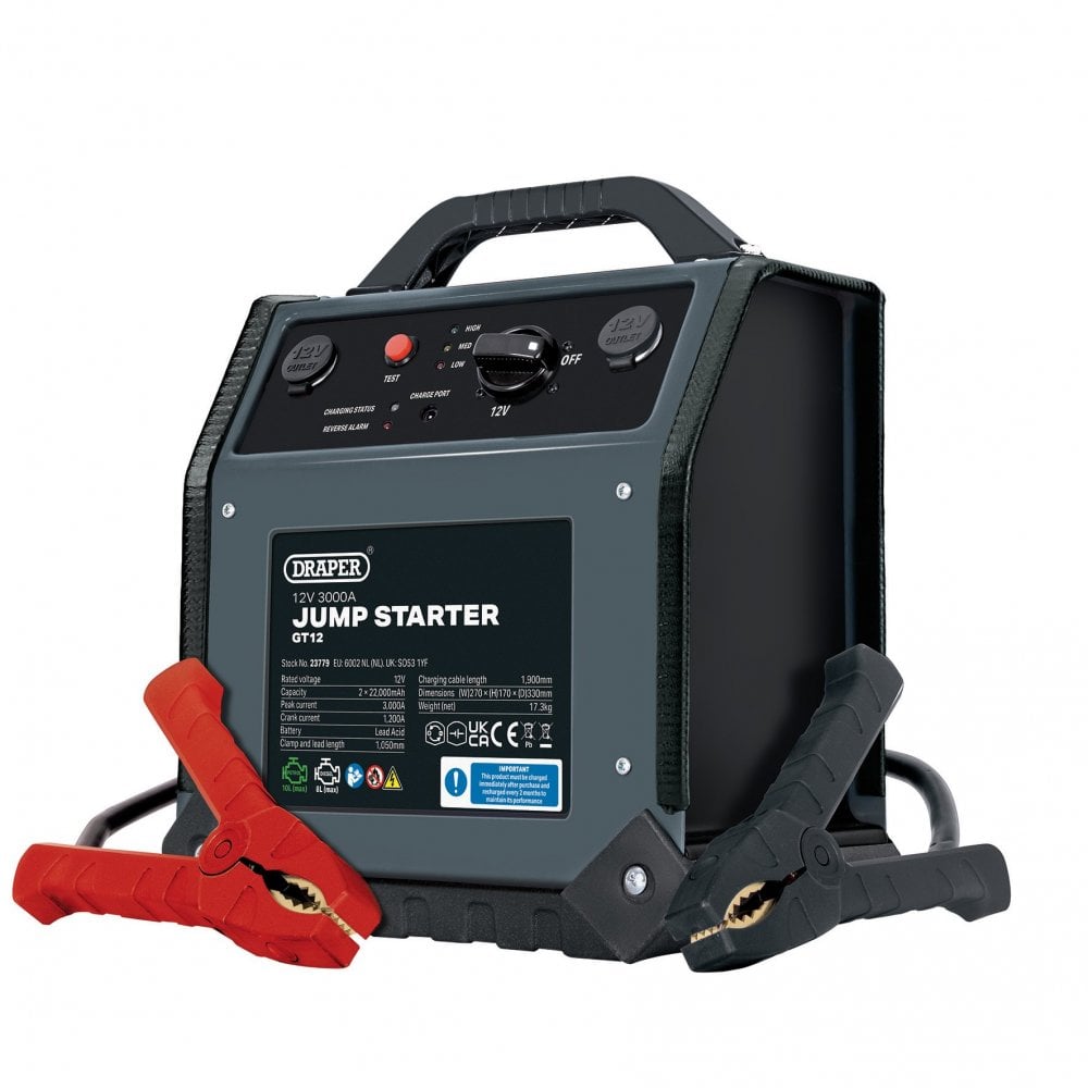 12V Jump Starter, 3000A : Model No. GT12