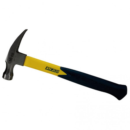 Estwing EMRF16S Sure Strike Straight Claw Hammer with Fibreglass Handle, 16oz/453g : Model No. EMRF16S